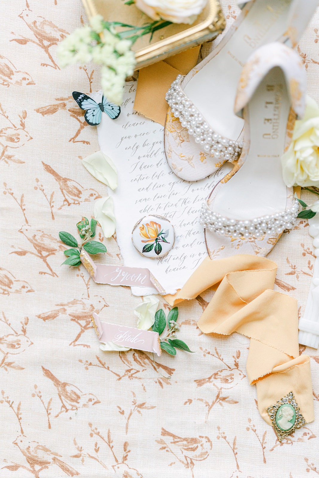 pearl wedding shoes