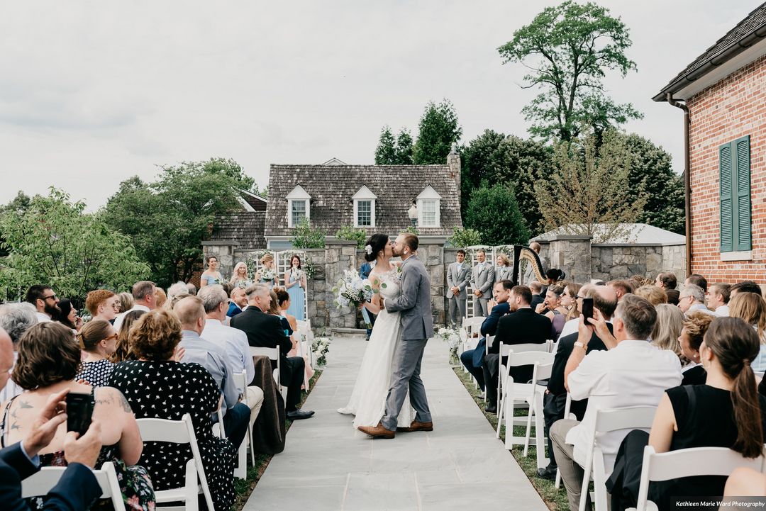 garden wedding at kentalands mansion