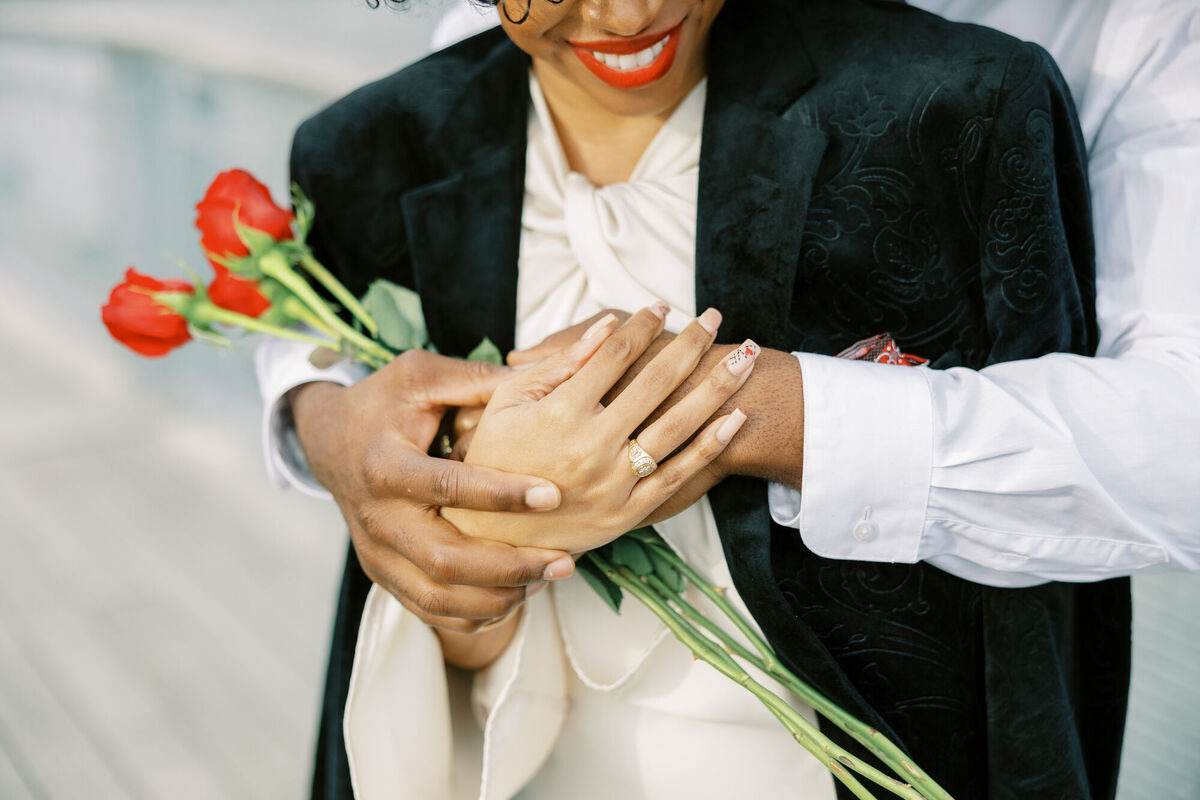 Modern, romantic NYC wedding fashion