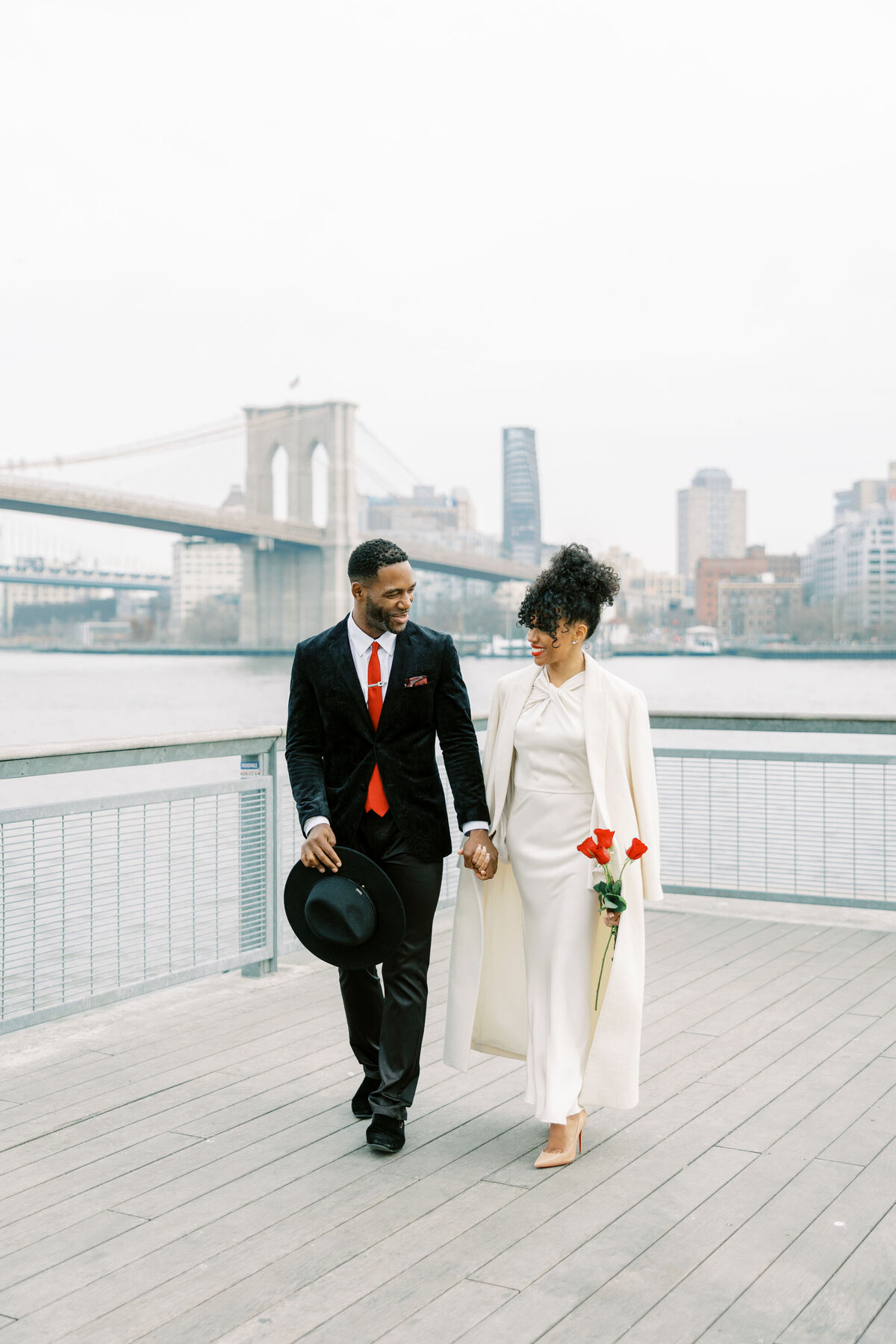 NYC skyline elopement