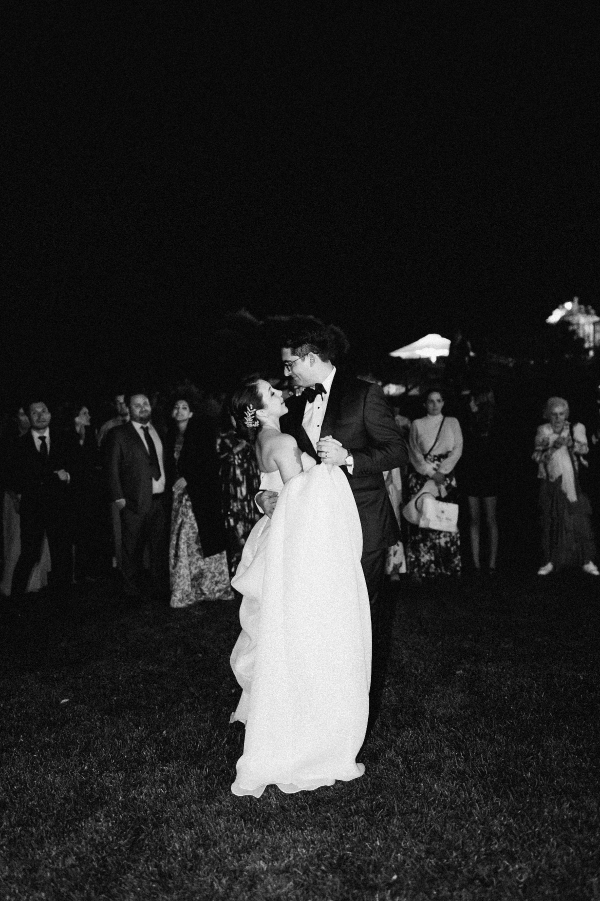 black and white wedding reception photos