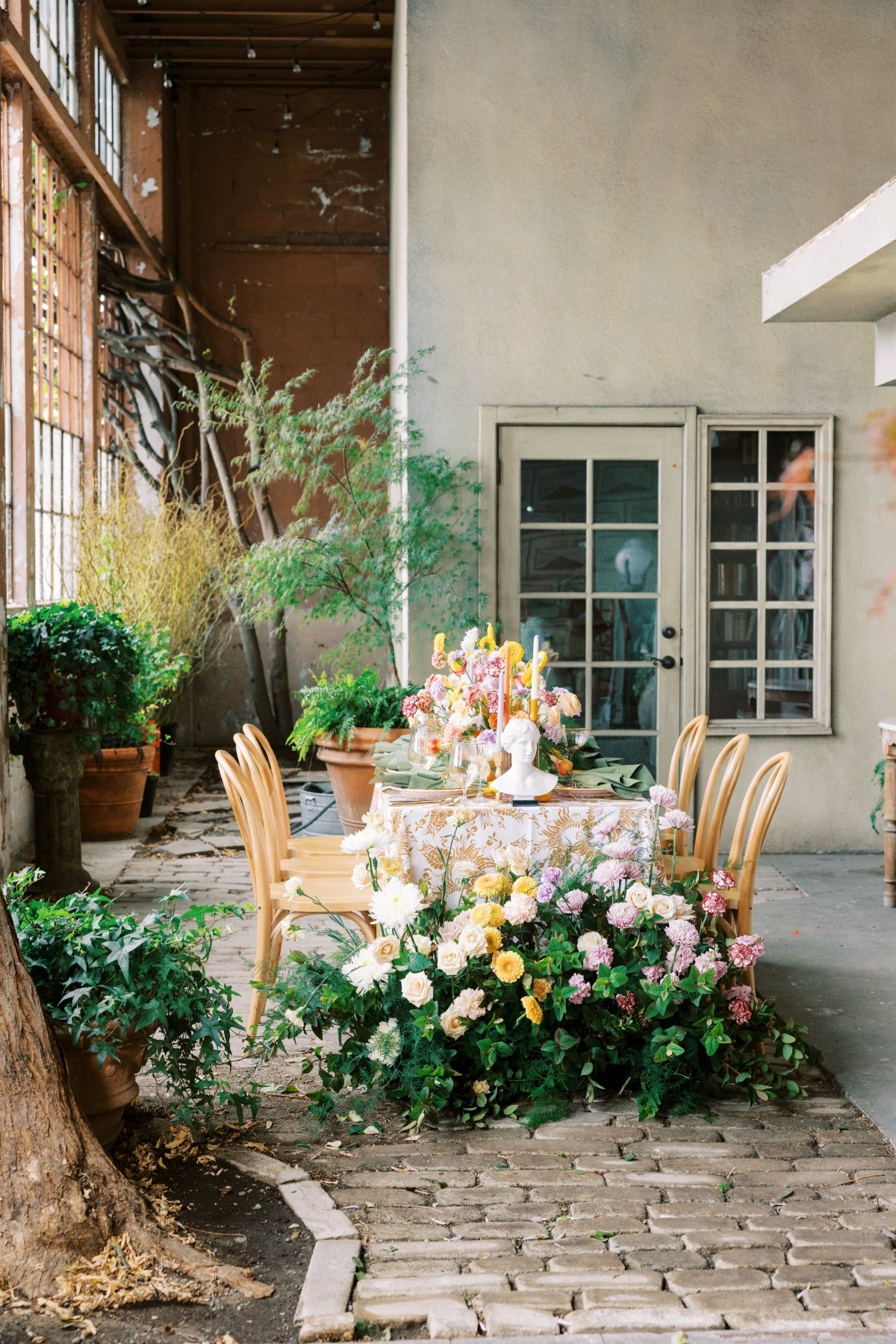 indoor patio reception 