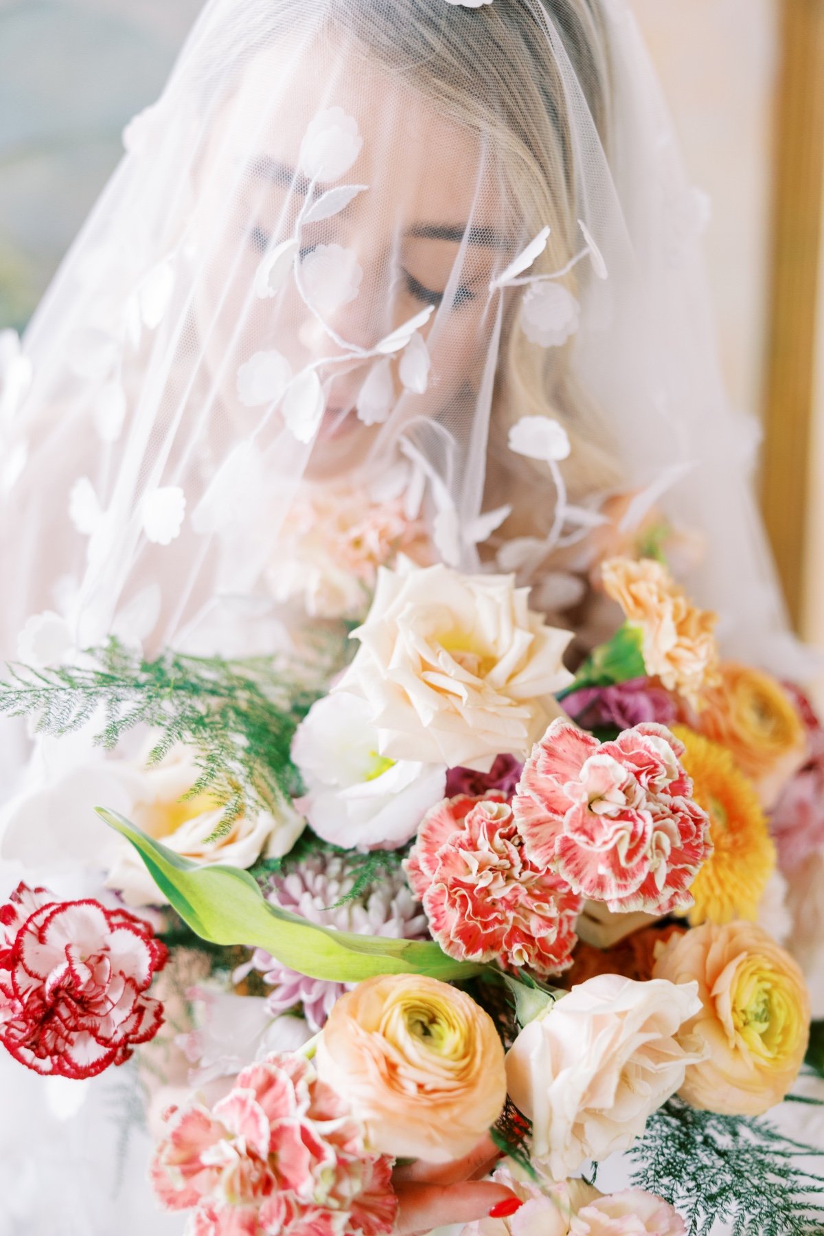 carnations bridal bouquet