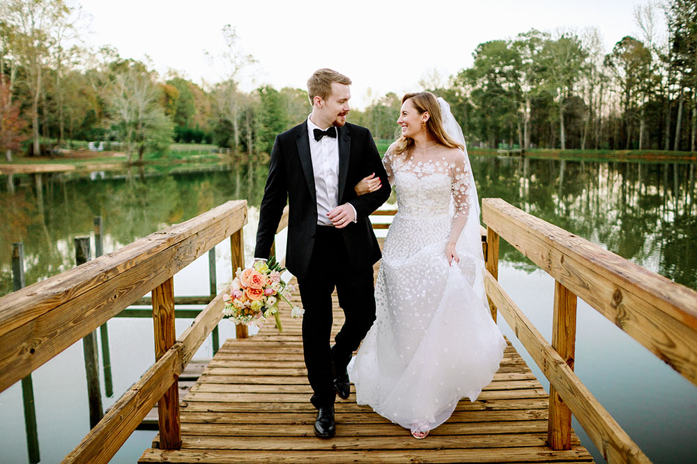 Flower Aisle Wedding Canary Lichen Hues Backyard Wedding