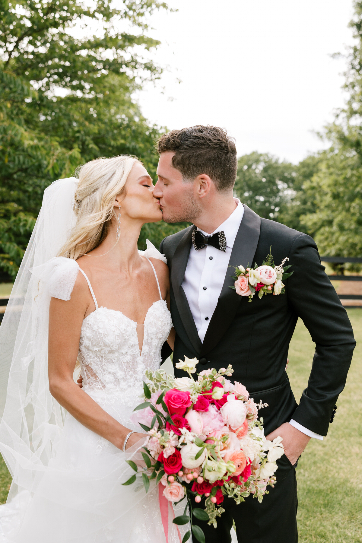 Dreamy Georgia Wedding With The Happiest Barbiecore Color Palette