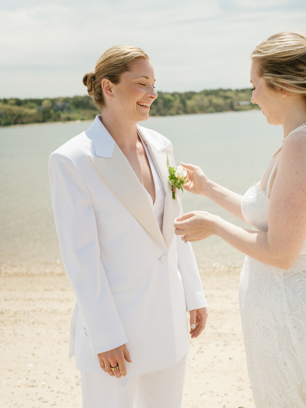 Two brides wedding Marthas Vineyard