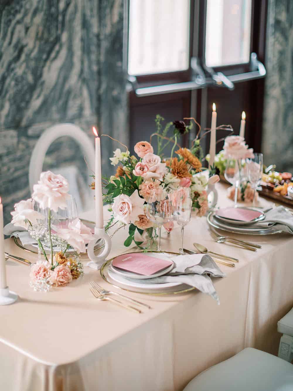 Fine Art Elopement Peach Blooms