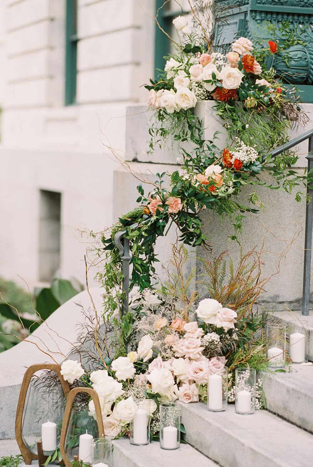 Fine Art Elopement Peach Blooms