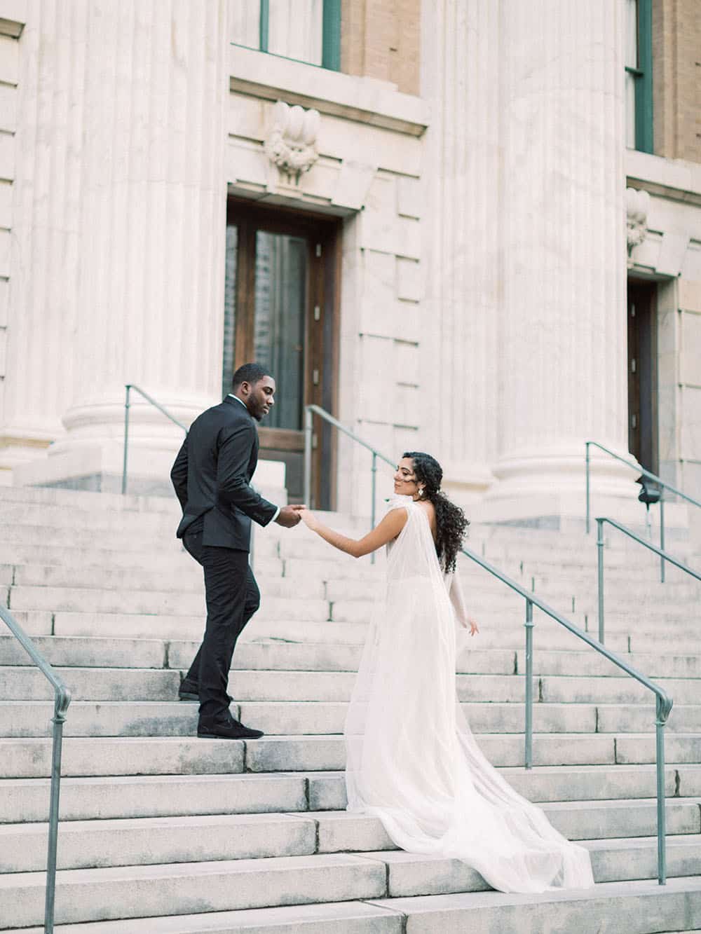 Fine Art Elopement Peach Blooms