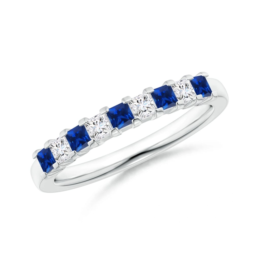 diamond and sapphire wedding ring from Angara