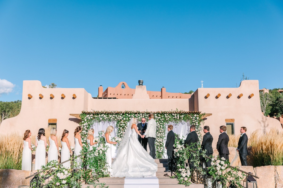 outdoor wedding ceremony