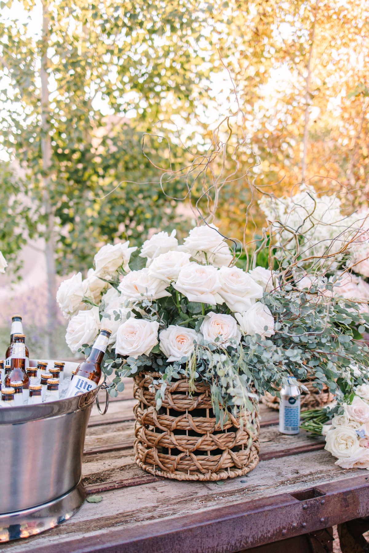 basket of roses