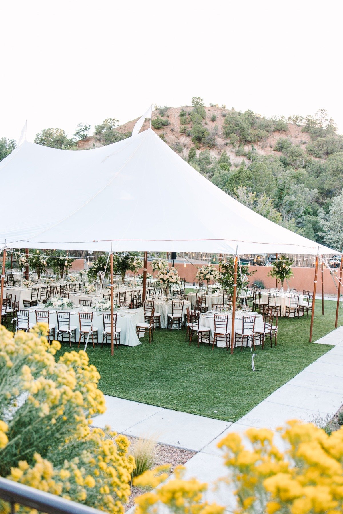 tent wedding reception