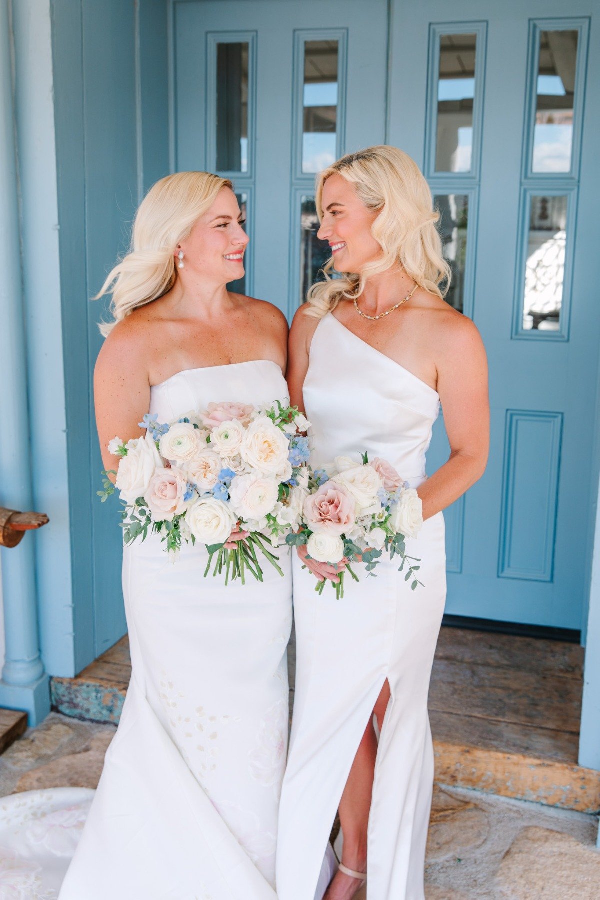 white bridesmaid dress