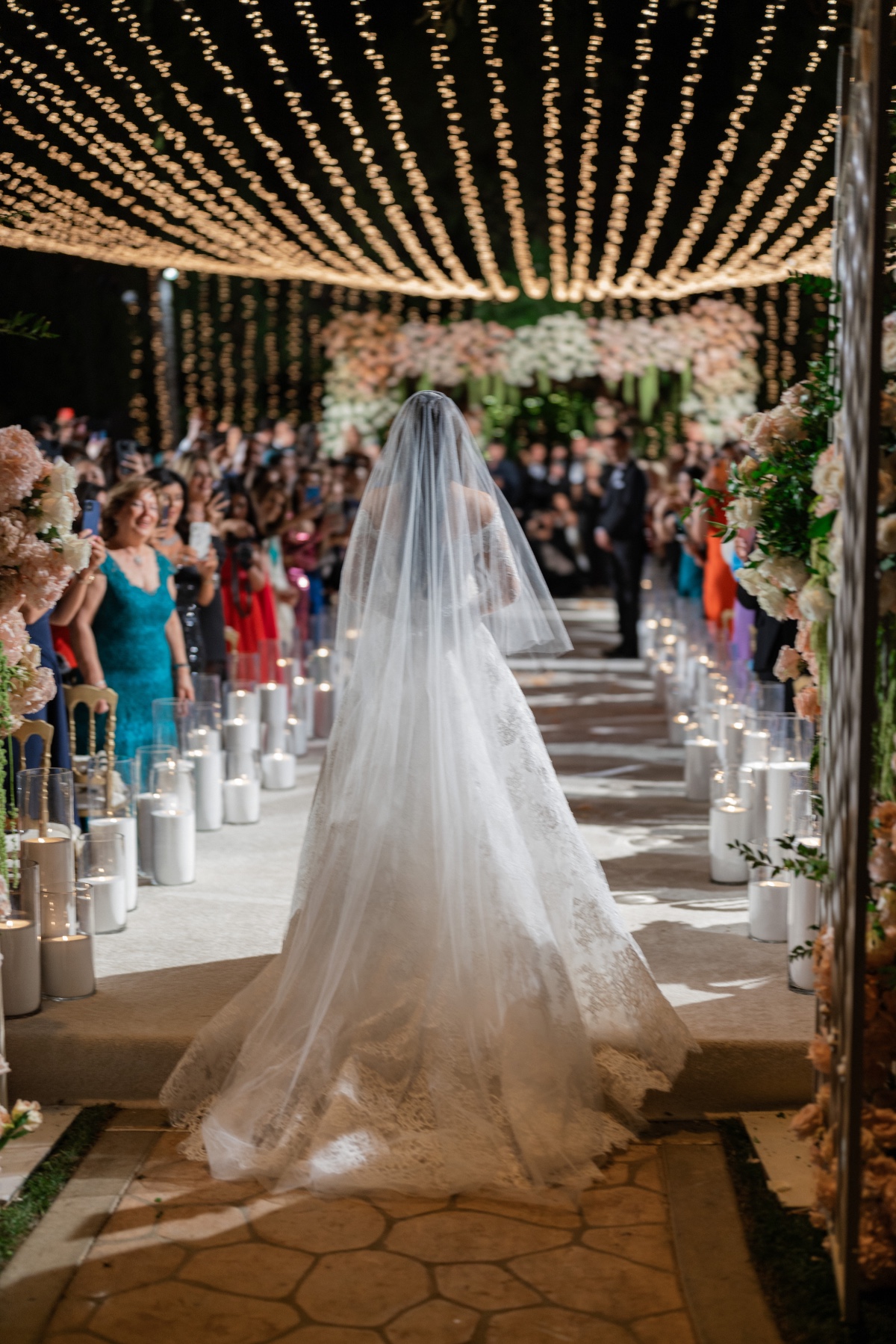 after dark wedding ceremony