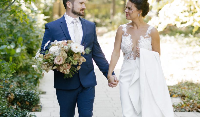 Monogram Magic In This Textural & Earthy Wedding With Elevated North Carolina Flair