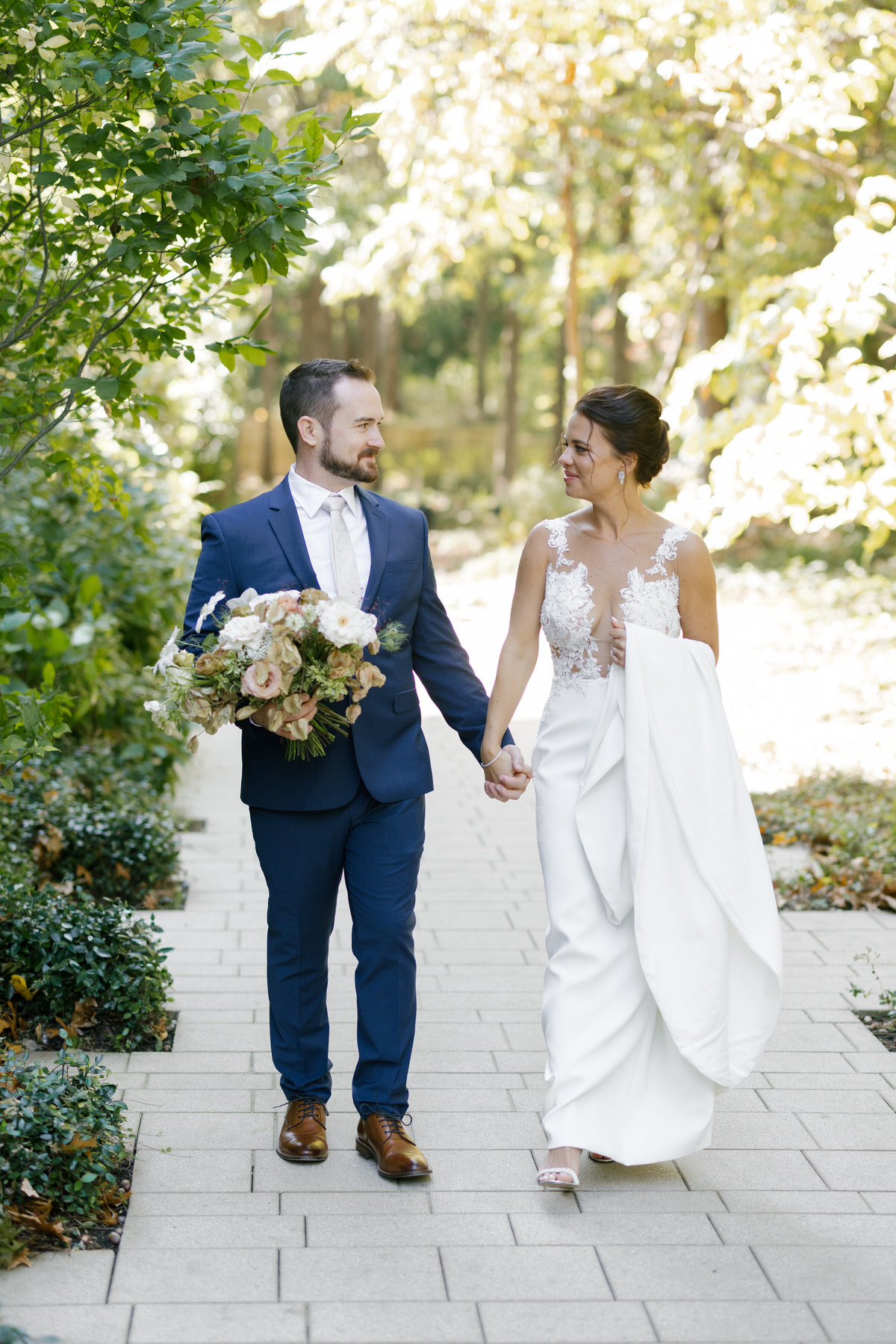 Monogram Magic In This Textural & Earthy Wedding With Elevated North Carolina Flair