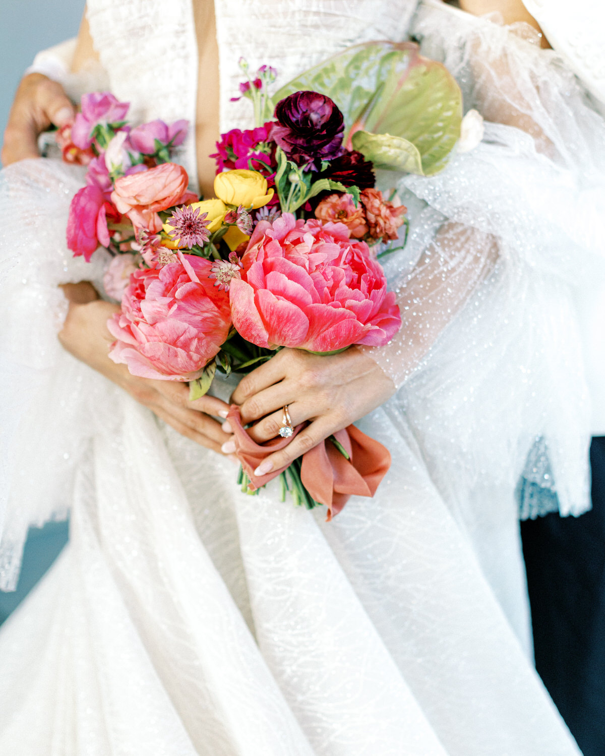 colorful wedding bouquet