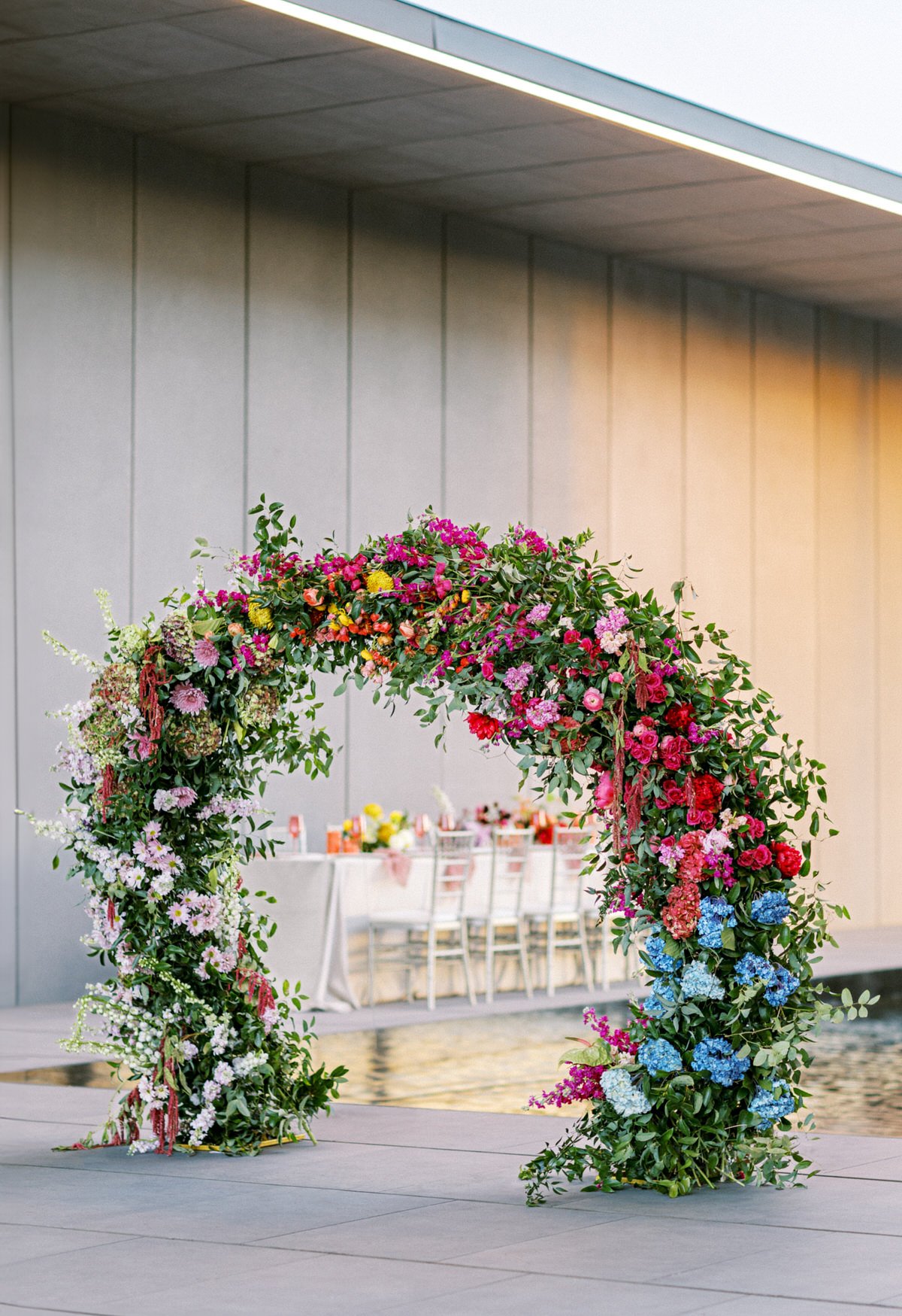 Sleek Outdoor Space Sets This Contemporary Wedding Venue Apart