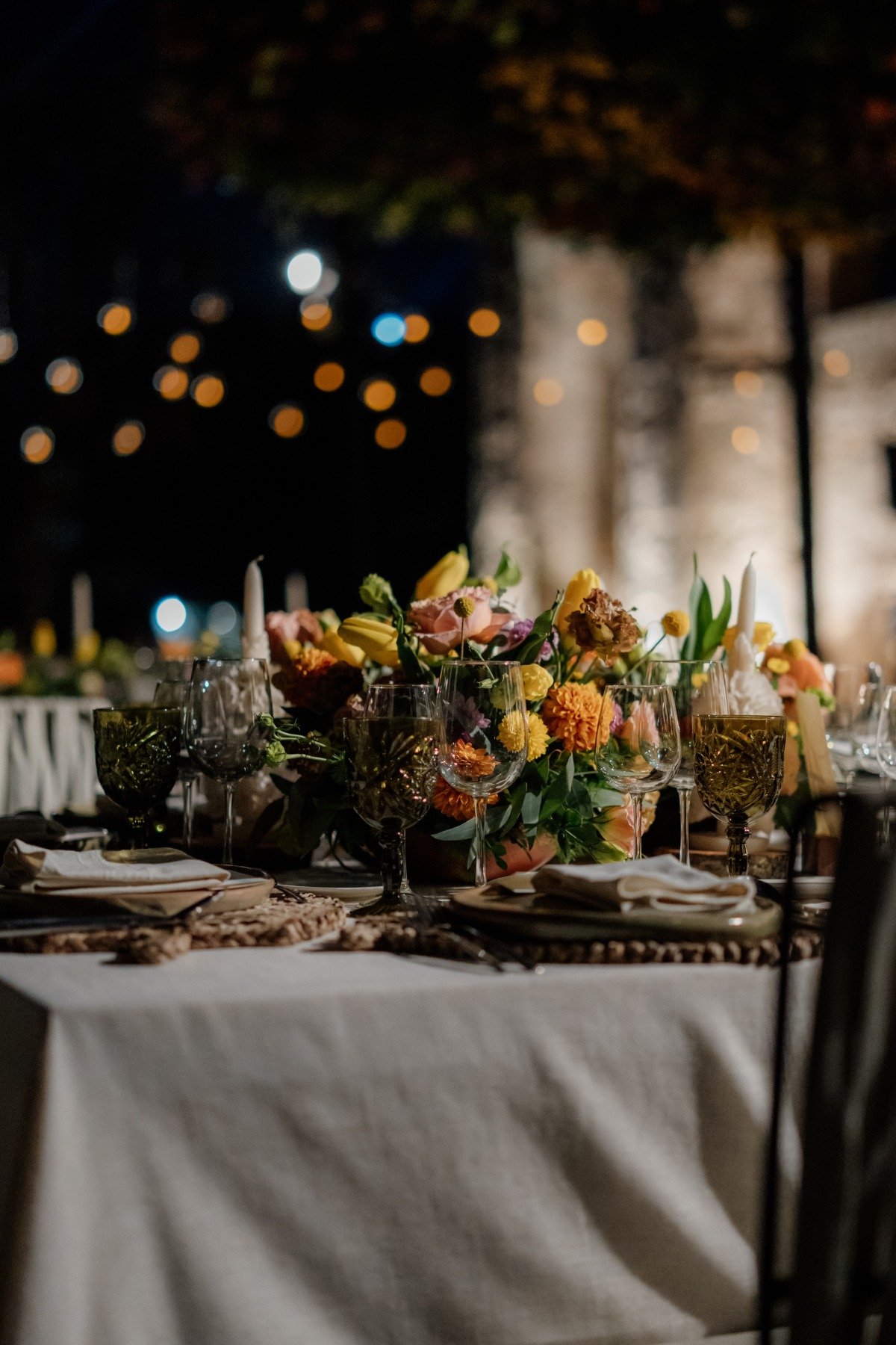 citrus inspired centerpieces