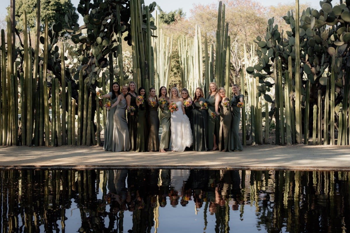 green bridesmaid dresses