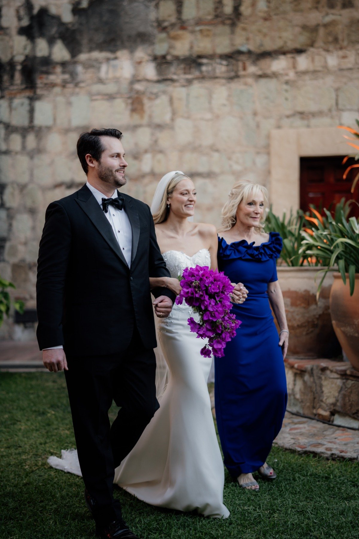 purple bougainvillea bridal bouquet