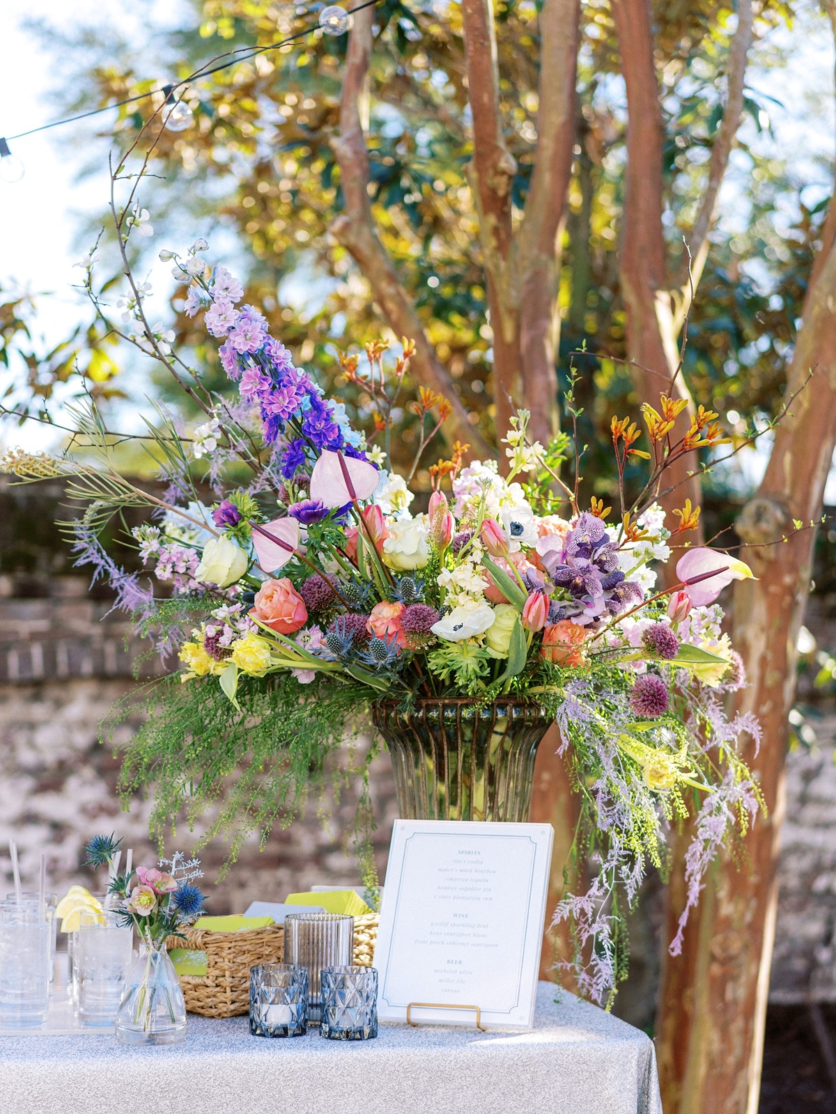 large wildflower centerpieces