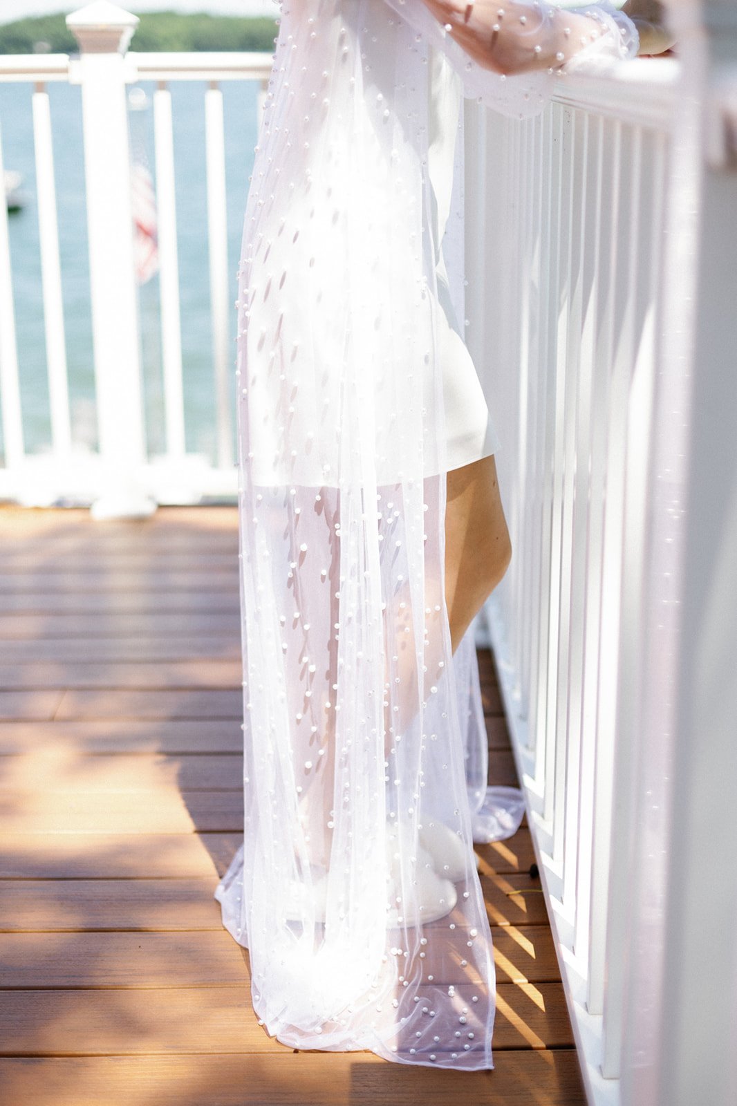 polka dot wedding robe