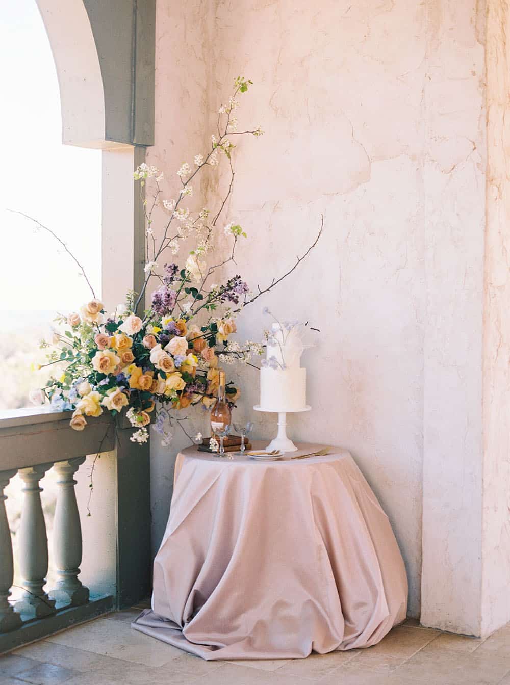 Soft color palette for weddings