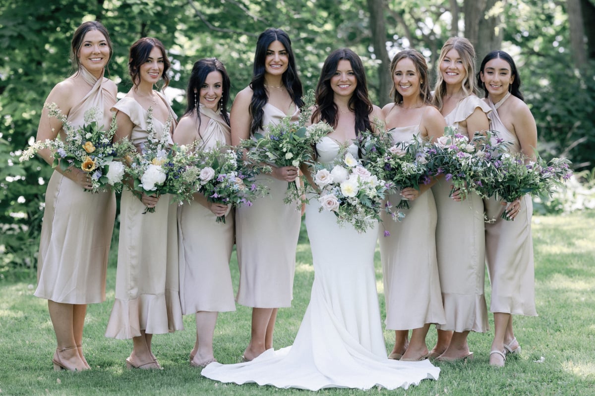 champagne bridesmaid dresses