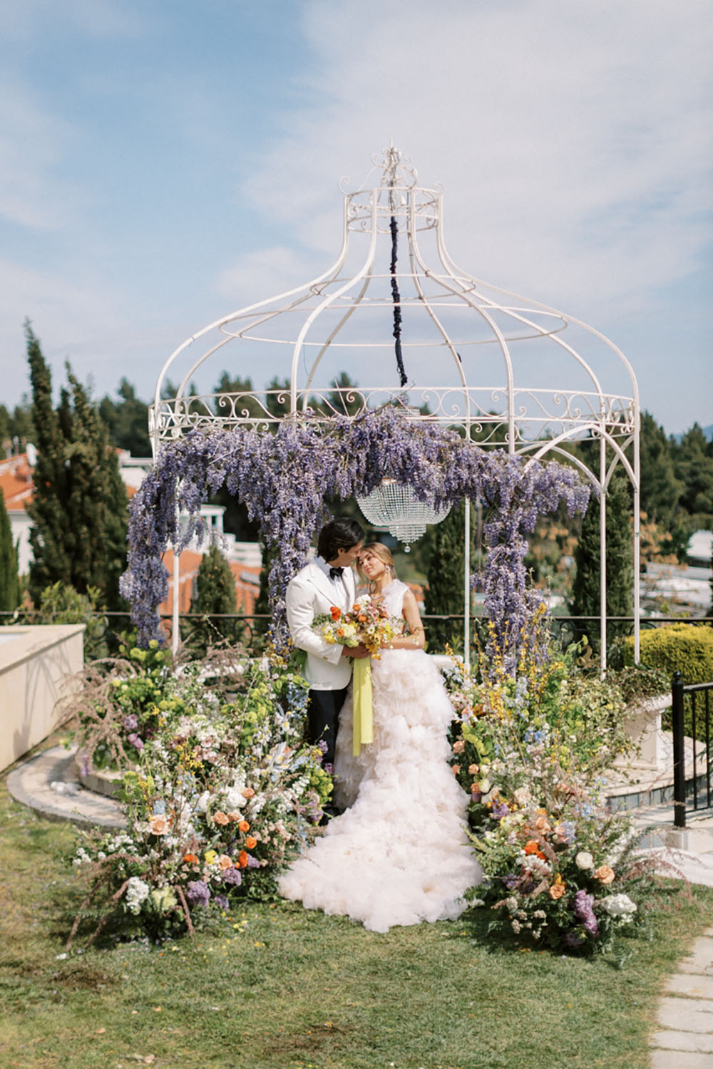 Decadent Greek Island Wedding Colors Summer Sunrise