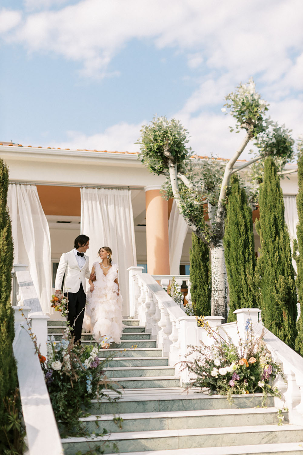 Decadent Greek Island Wedding Colors Summer Sunrise