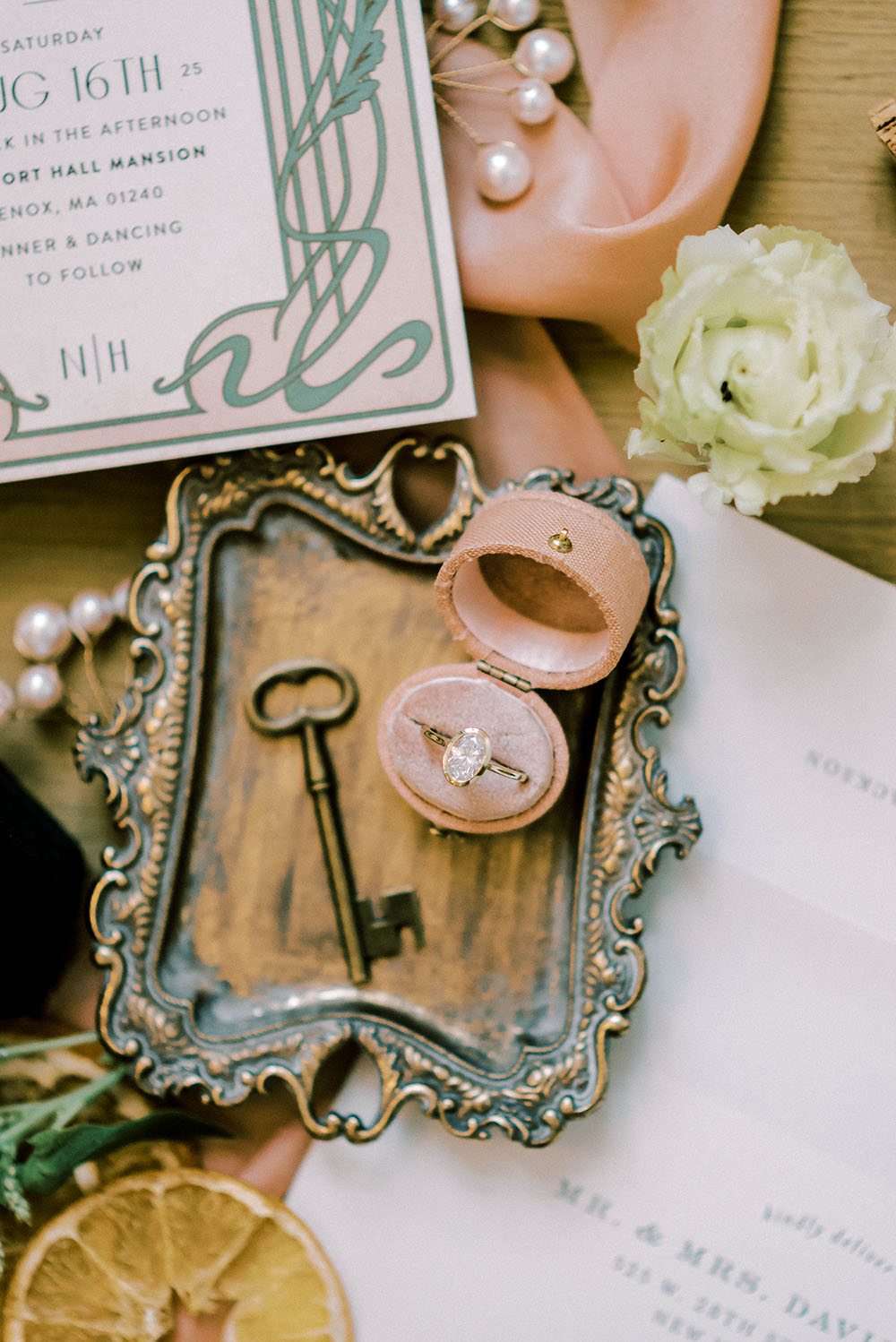 Art Nouveau Wedding Historic Bank