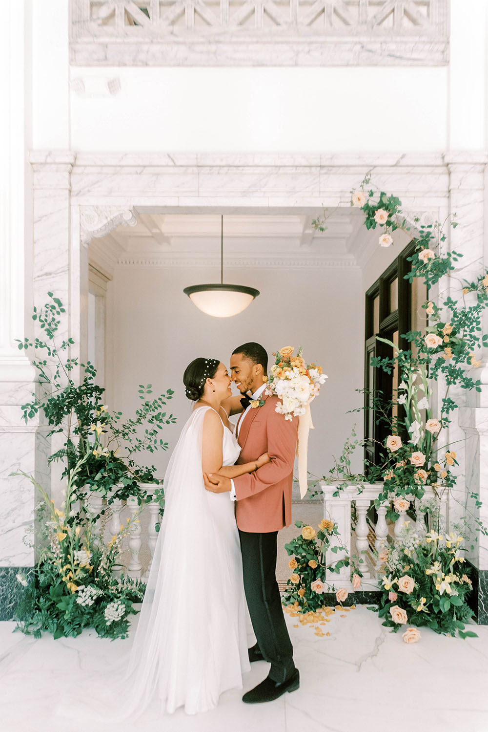 Art Nouveau Wedding Historic Bank