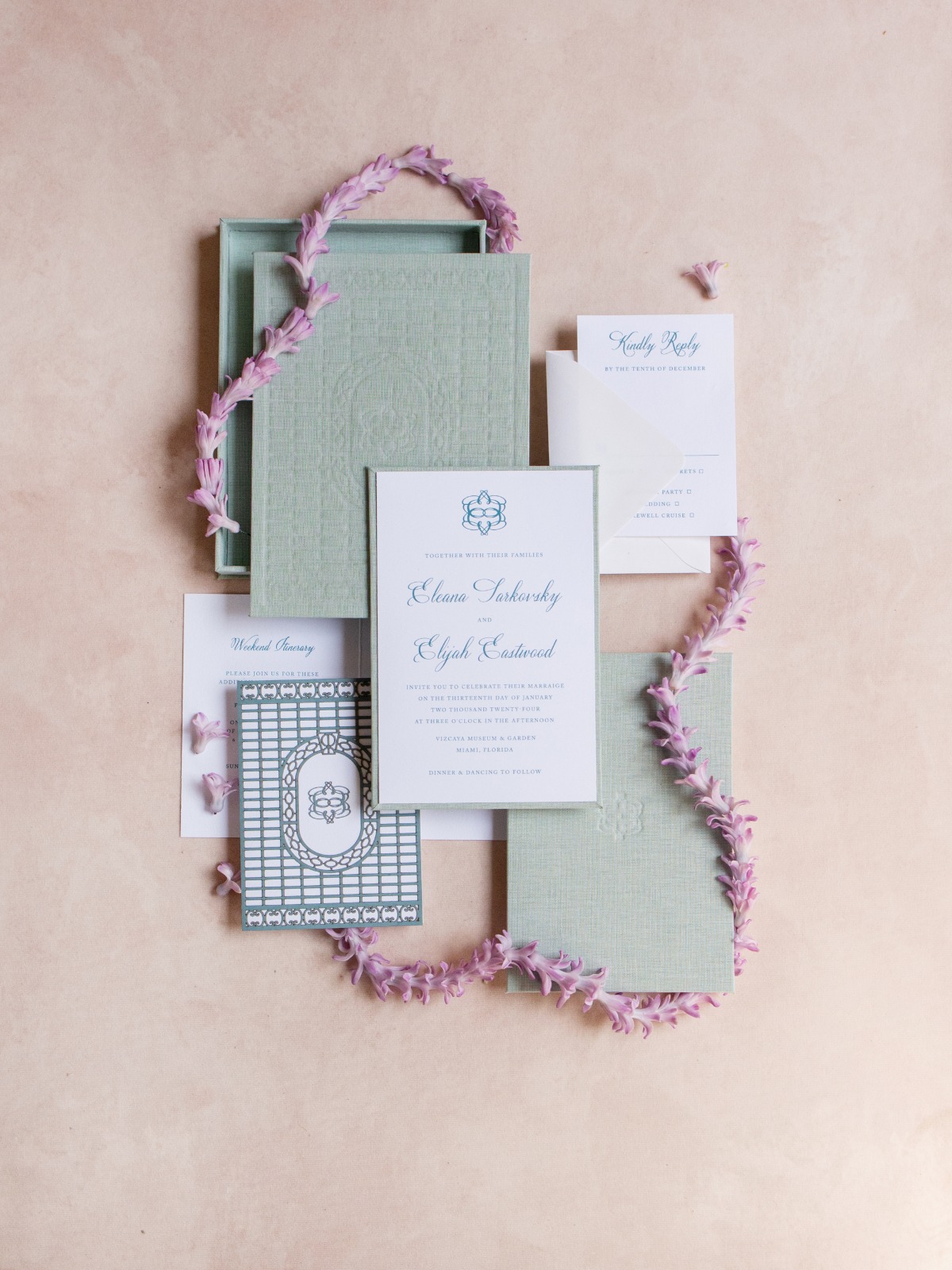 lattice wedding invitations