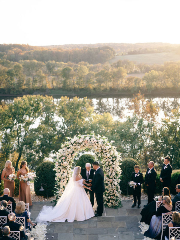 A Café Au Lait and Terracotta Wedding Palette at the Estate at River Run