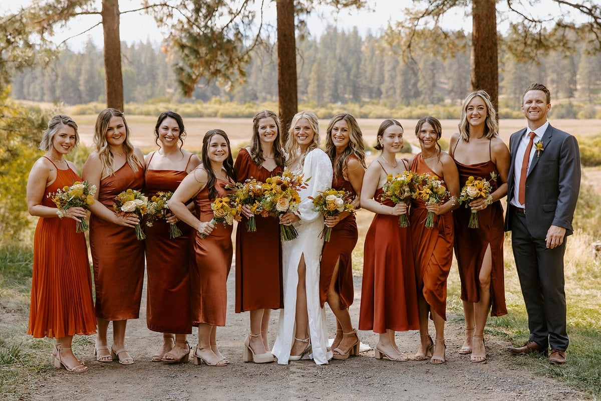 mix and match fall bridesmaid ideas