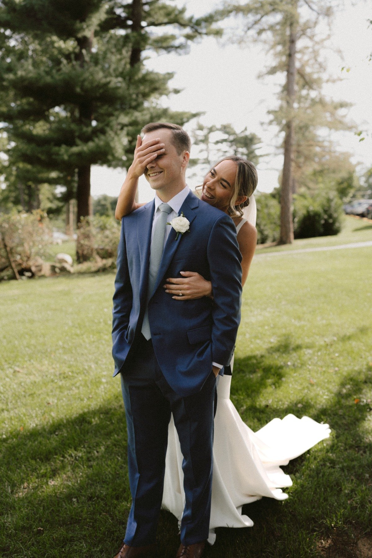 cute first look wedding photography