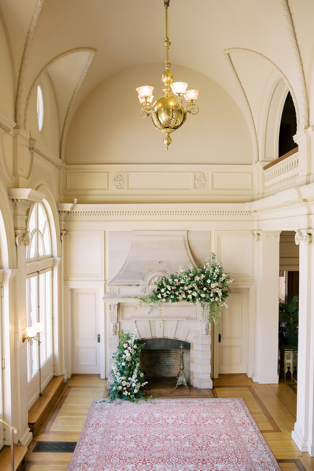 indoor estate wedding ceremony