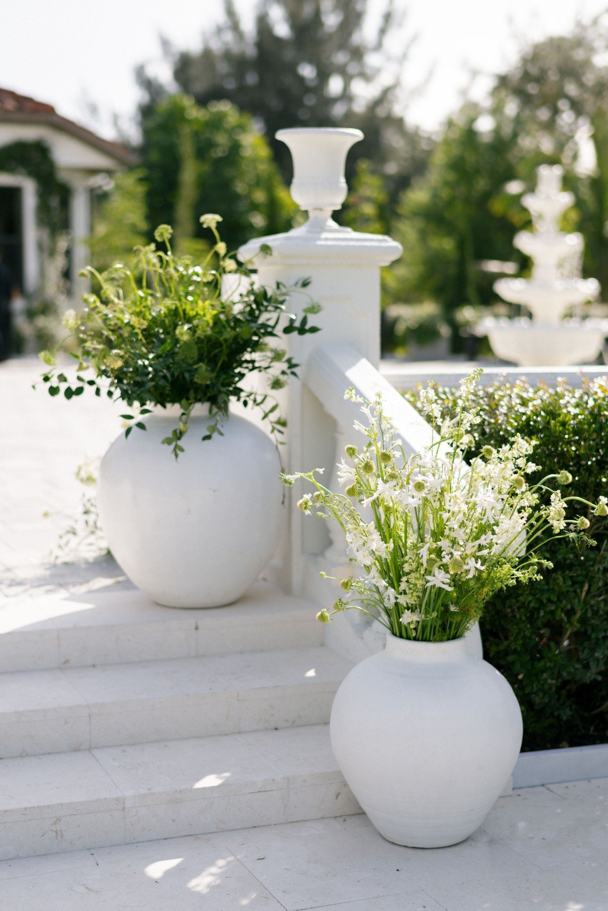 large white vases 