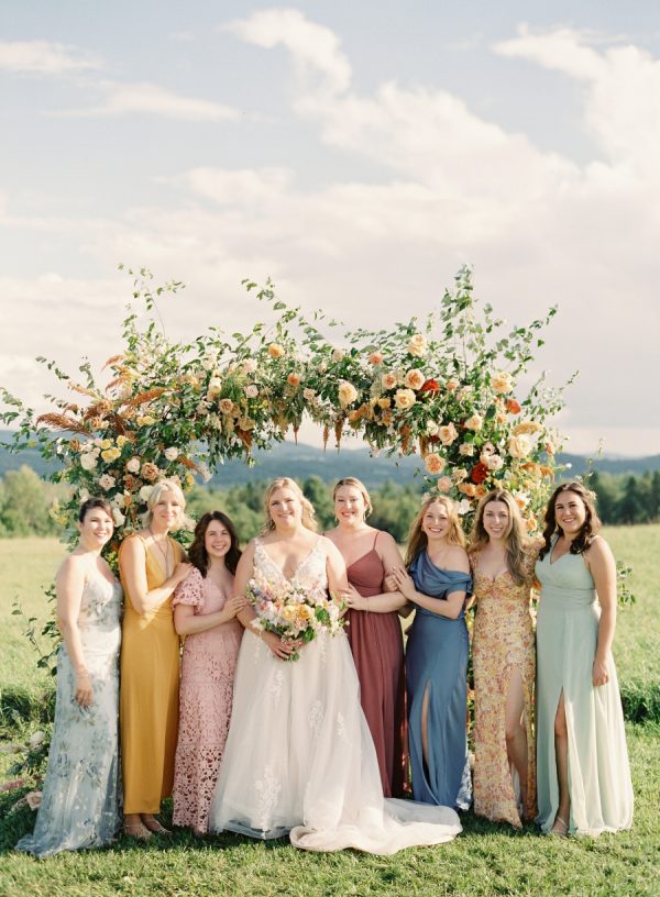 Abundant Peachy Blooms in the Vermont Hillsides at the Inn at Burklyn