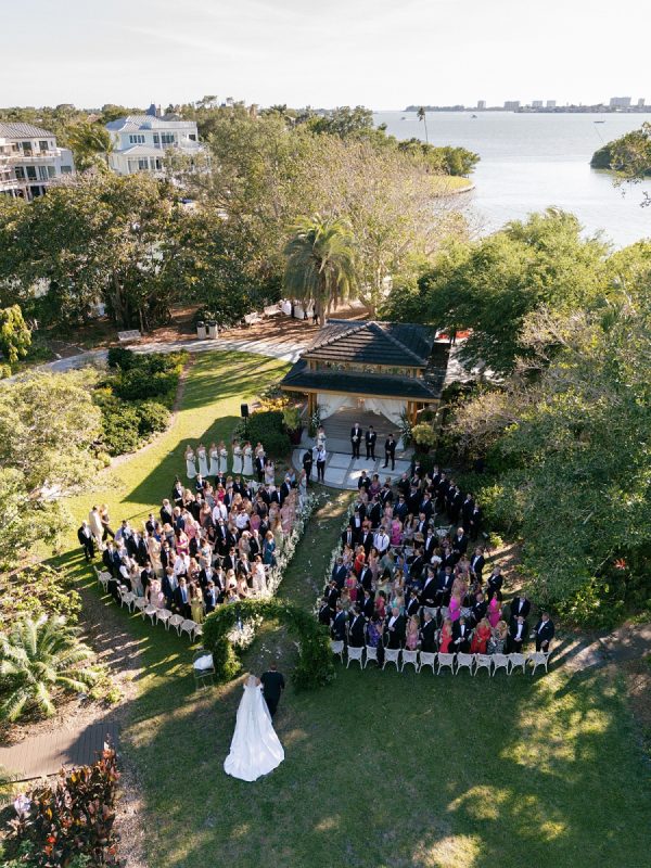 An All-White Secret Garden Wedding at Marie Selby Botanical Gardens