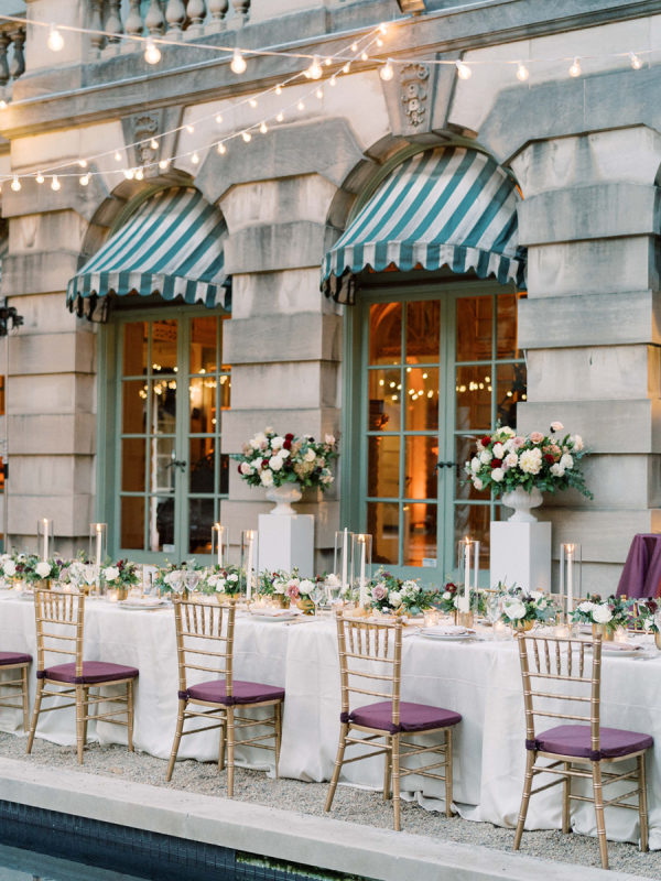 Burgundy & Blush Summer Wedding at Anderson House