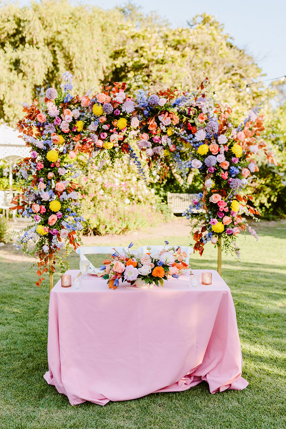 Music Inspired Wedding Ideas Colorful Garden