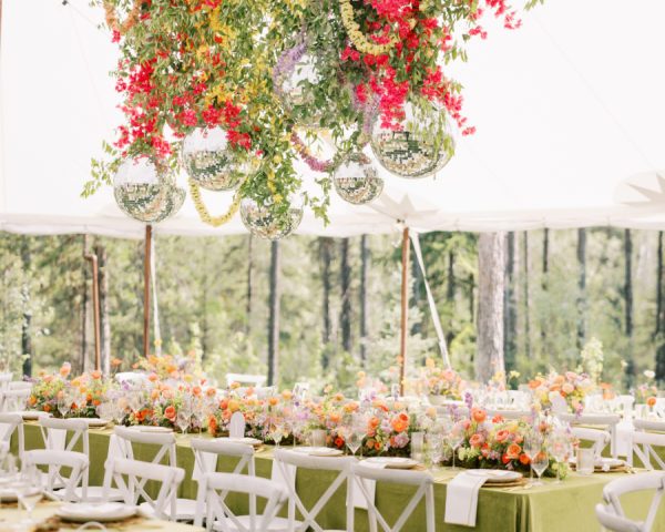 Colorful Secret Garden Wedding in the Montana Woods