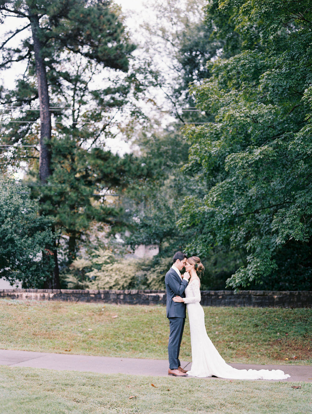 elegant bride and groom portrait