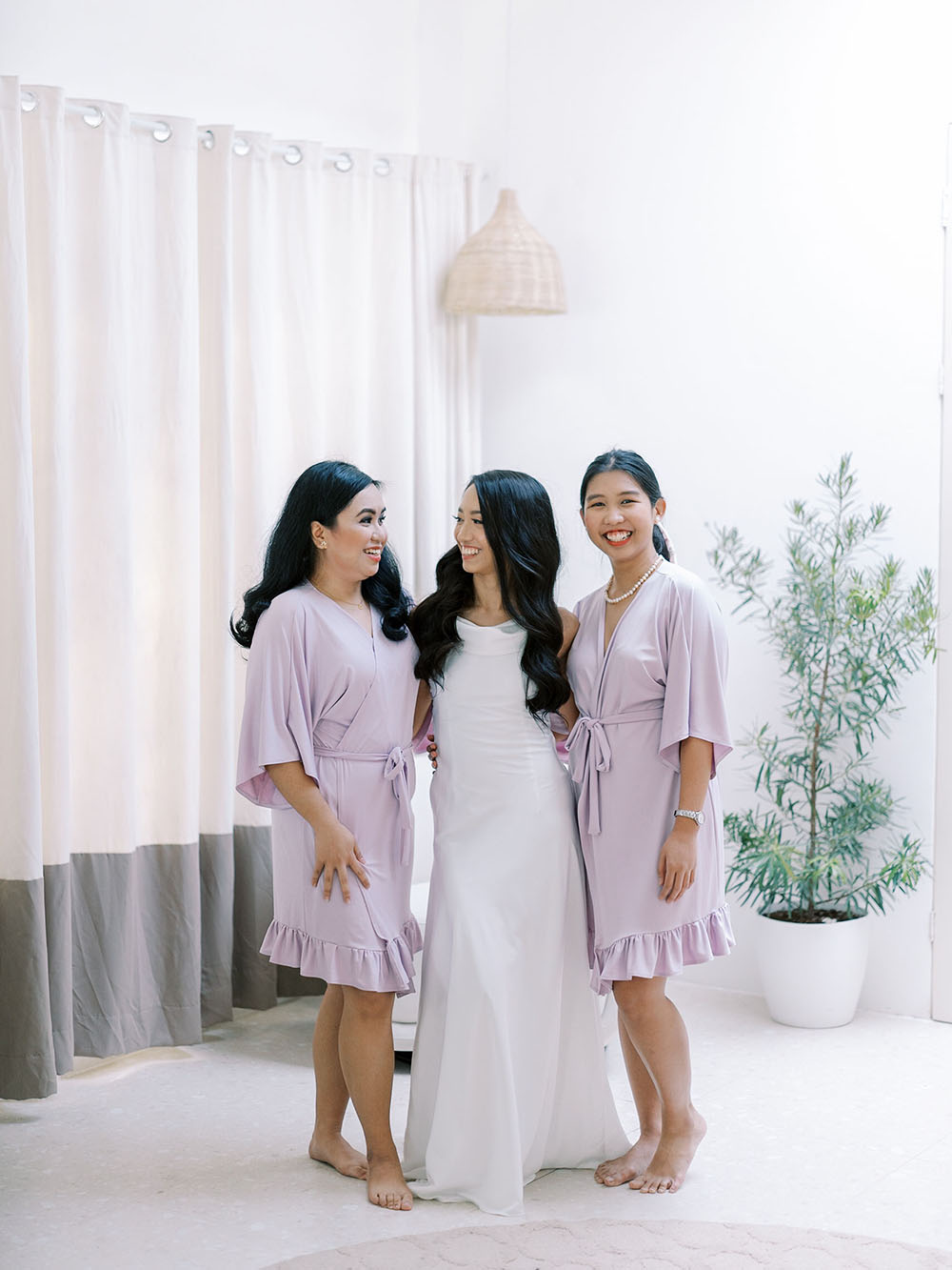 Lush Philippines Wedding Lilac Plum Flowers