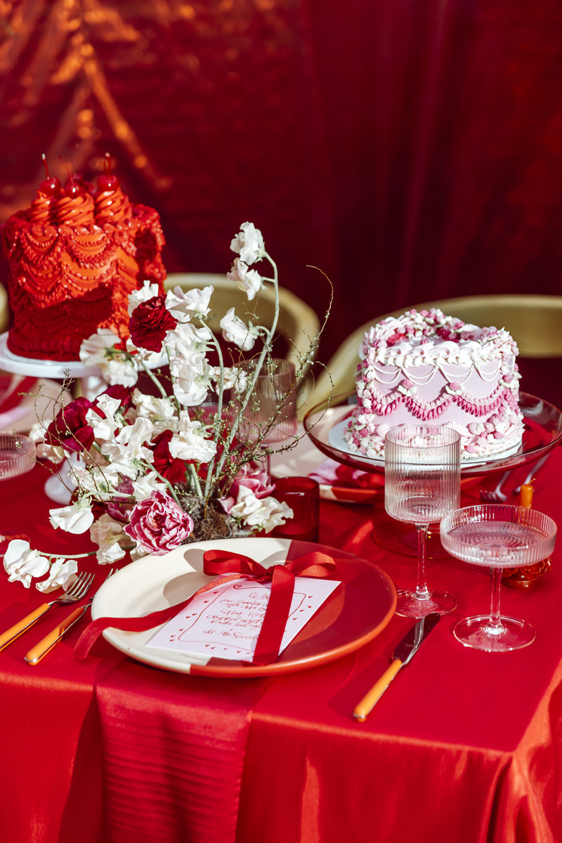 Red and Pink Wedding