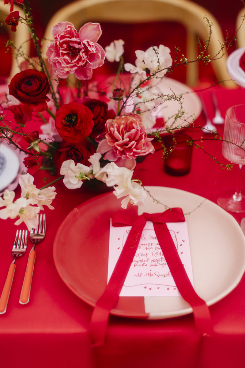 Red and Pink Wedding