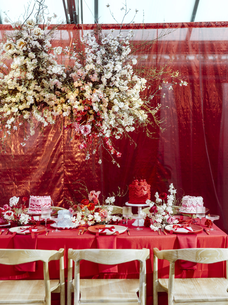 Red and Pink Wedding